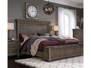 Ashley Johnelle King Panel Bed - Gray w/o Slats w/o Foundation