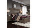 Ashley Johnelle King Panel Bed - Gray w/o Slats w/o Foundation