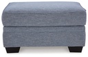 Ashley Carissa Manor Ottoman - Denim