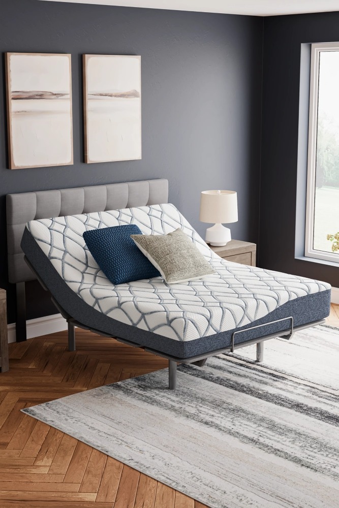 Ashley 10" Chime Elite 2.0 Queen Mattress - White/Blue