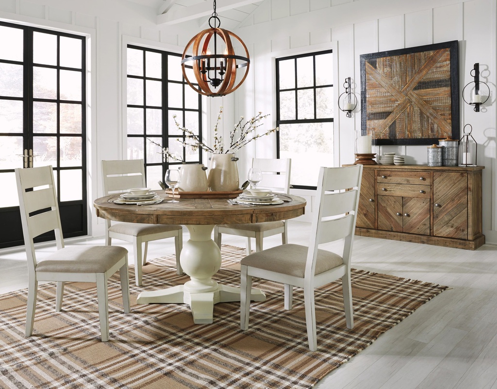 Ashley Grindleburg Dining Uph Side Chair (2/Cn) - Antique White