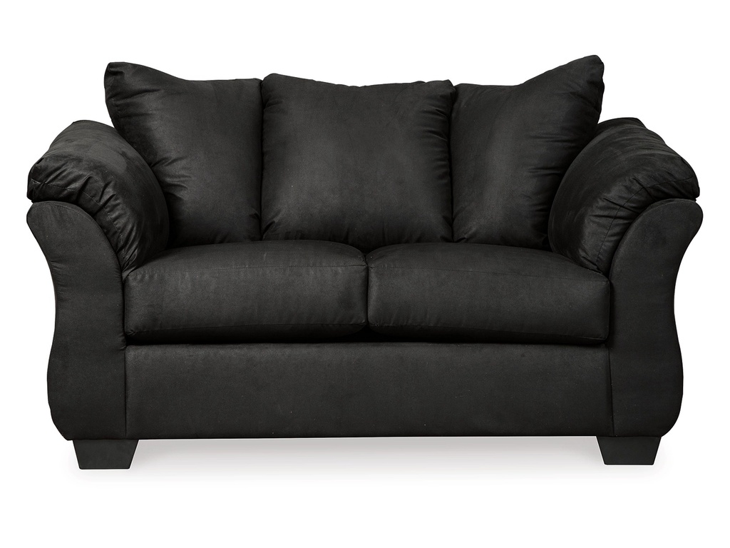 Ashley Darcy Sofa & Loveseat - Black Fabric Set