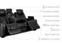 Ashley Party Time Power Reclining Sofa with ADJ Headrest