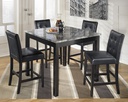 Ashley Maysville Square Counter Table Set (5/CN) - Black