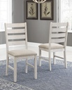 Ashley Skempton Dining UPH Side Chair - White/Light Brown