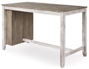 Ashley Skempton RECT Counter Table w/Storage - White/Light Brown