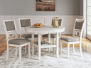 Ashley Erinberg Dining Room Table Set (5/CN) - Antique White