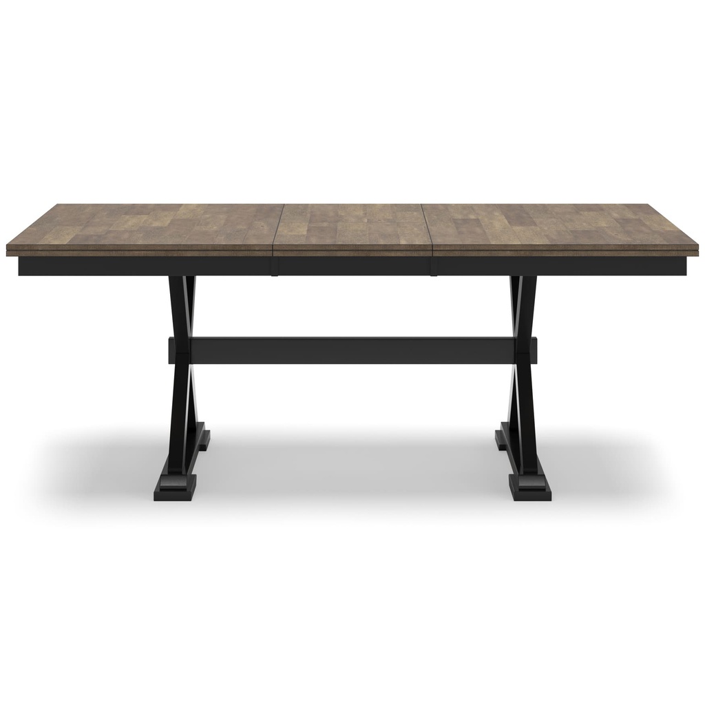 Ashley Wildenauer - Rectangular Dining Room Ext Table - Black/Brown