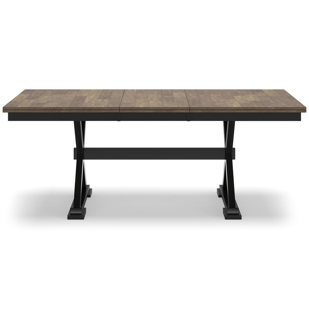Ashley Wildenauer - Rectangular Dining Room Ext Table - Black/Brown