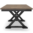 Ashley Wildenauer - Rectangular Dining Room Ext Table - Black/Brown