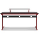 Ashley Lynxtyn Home Office Desk - Red/Black