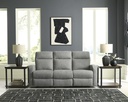Ashley Moreau Place Reclining Sofa - Sterling