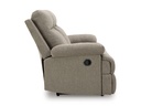 Ashley Tarrant Manual Reclining Sofa with Drop Down Table - Mocha