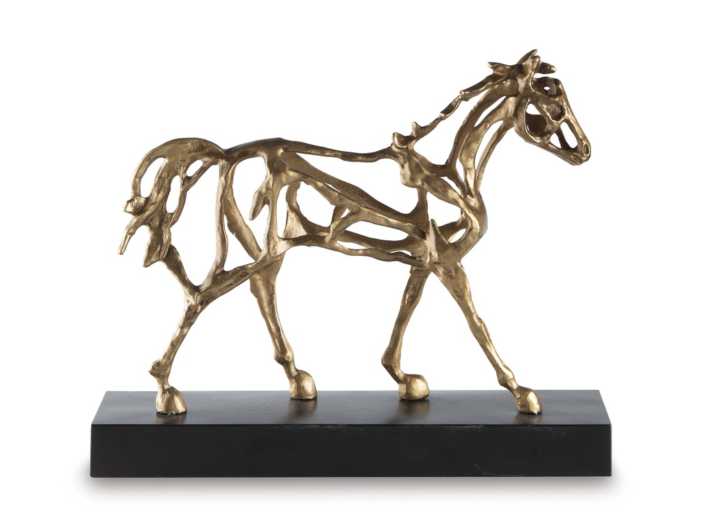 Grainville Sculpture - Antique Gold Finish