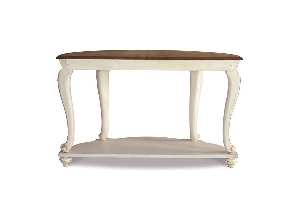 Ashley Realyn Sofa Table - White/Brown