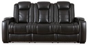 Ashley Party Time Power Reclining Sofa with ADJ Headrest - Midnight