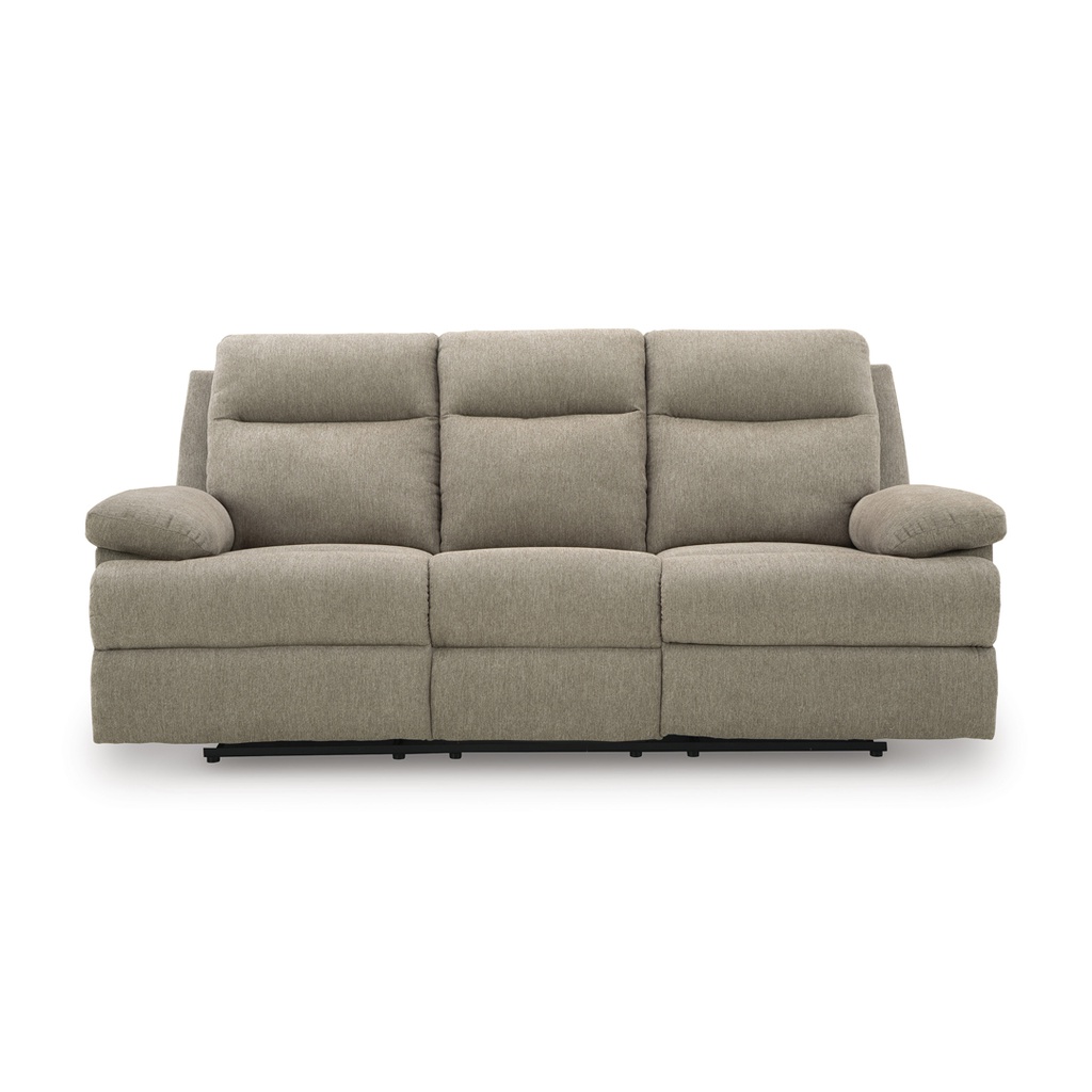 Ashley Tarrant Manual Reclining Sofa with Drop Down Table - Mocha