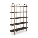 Ashley Brentmour Bookcase - Brown/Gold Finish