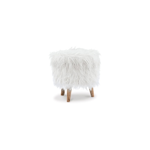 [A3000284] Ashley Elson Storage Ottoman - White