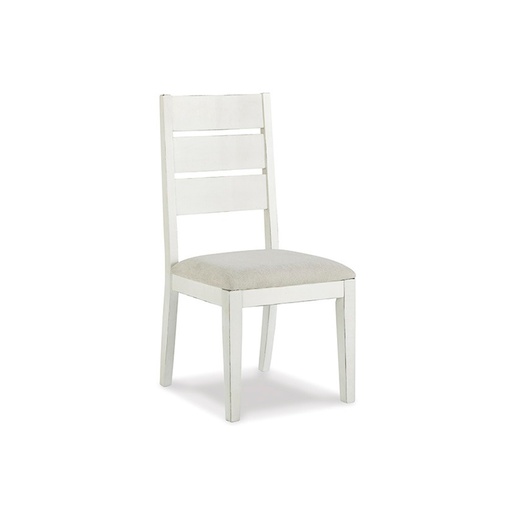 [D754-01] Ashley Grindleburg Dining Uph Side Chair (2/Cn) - Antique White