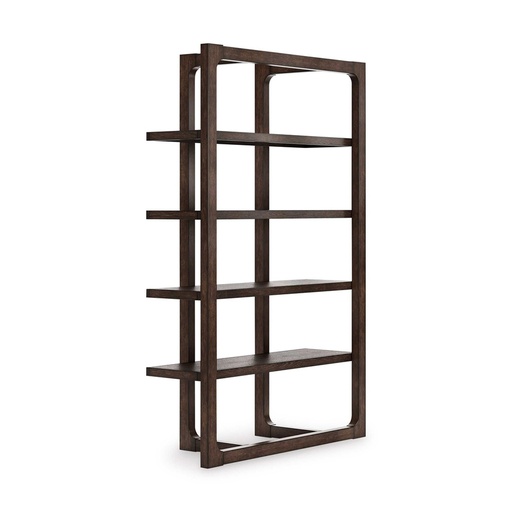 [H556-70] Ashley Breckington Bookcase - Dark Brown