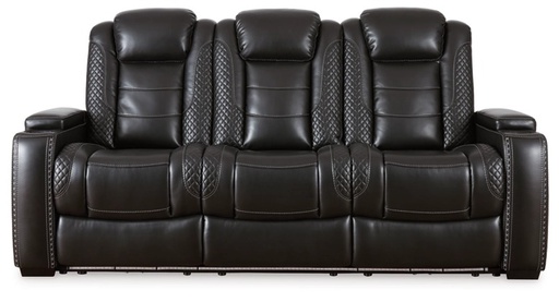 [3700315] Ashley Party Time Power Reclining Sofa with ADJ Headrest - Midnight