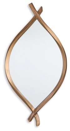[A8010340] Bartner Accent Mirror - Antique Gold Finish