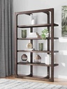 Ashley Breckington Bookcase - Dark Brown