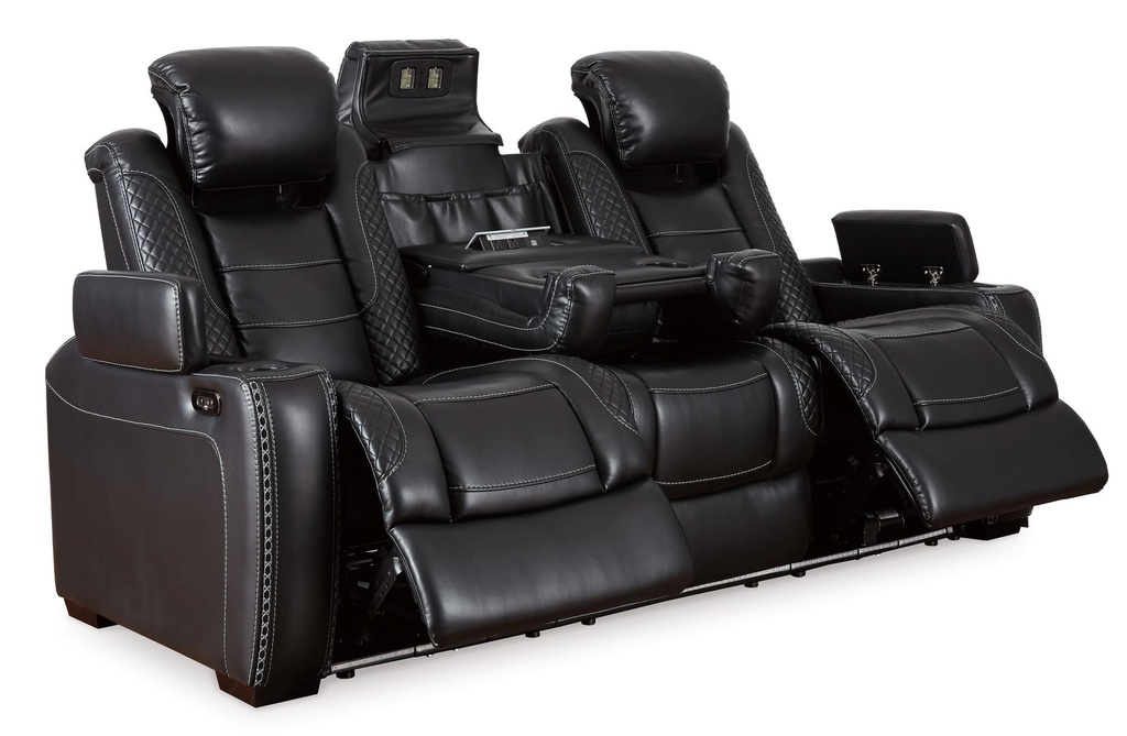 Ashley Party Time Power Reclining Sofa with ADJ Headrest