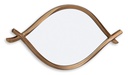 Bartner Accent Mirror - Antique Gold Finish