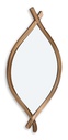 Bartner Accent Mirror - Antique Gold Finish