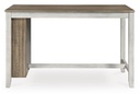 Ashley Skempton RECT Counter Table w/Storage - White/Light Brown