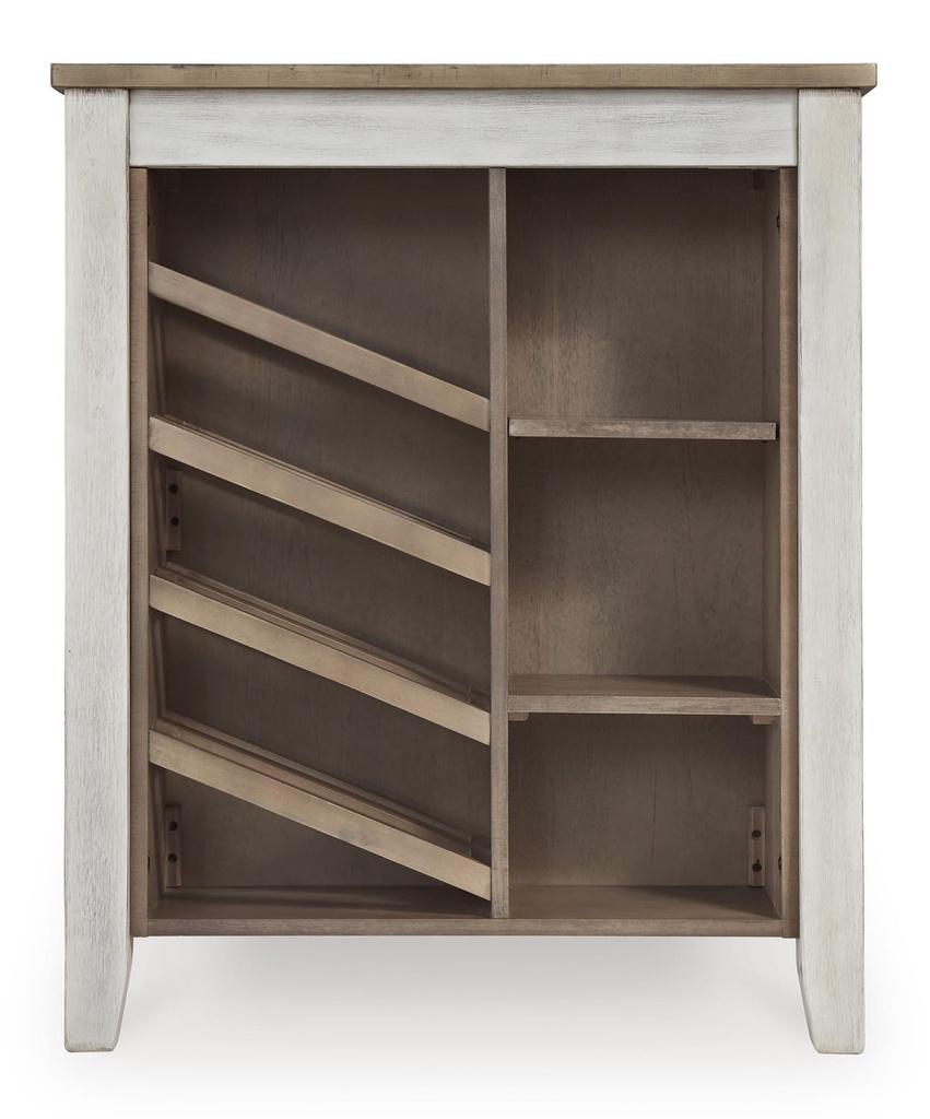 Ashley Skempton RECT Counter Table w/Storage - White/Light Brown