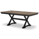 Ashley Wildenauer - Rectangular Dining Room Ext Table - Black/Brown