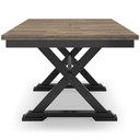 Ashley Wildenauer - Rectangular Dining Room Ext Table - Black/Brown