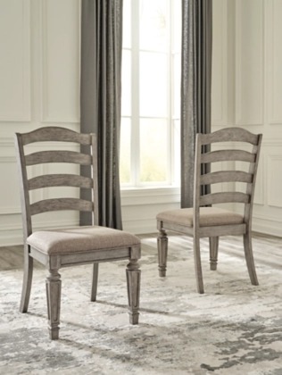 Ashley Lodenbay Dining UPH Side Chair - Antique Gray