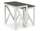 Ashley Havalance Nesting End Tables (2/CN) - Gray/White