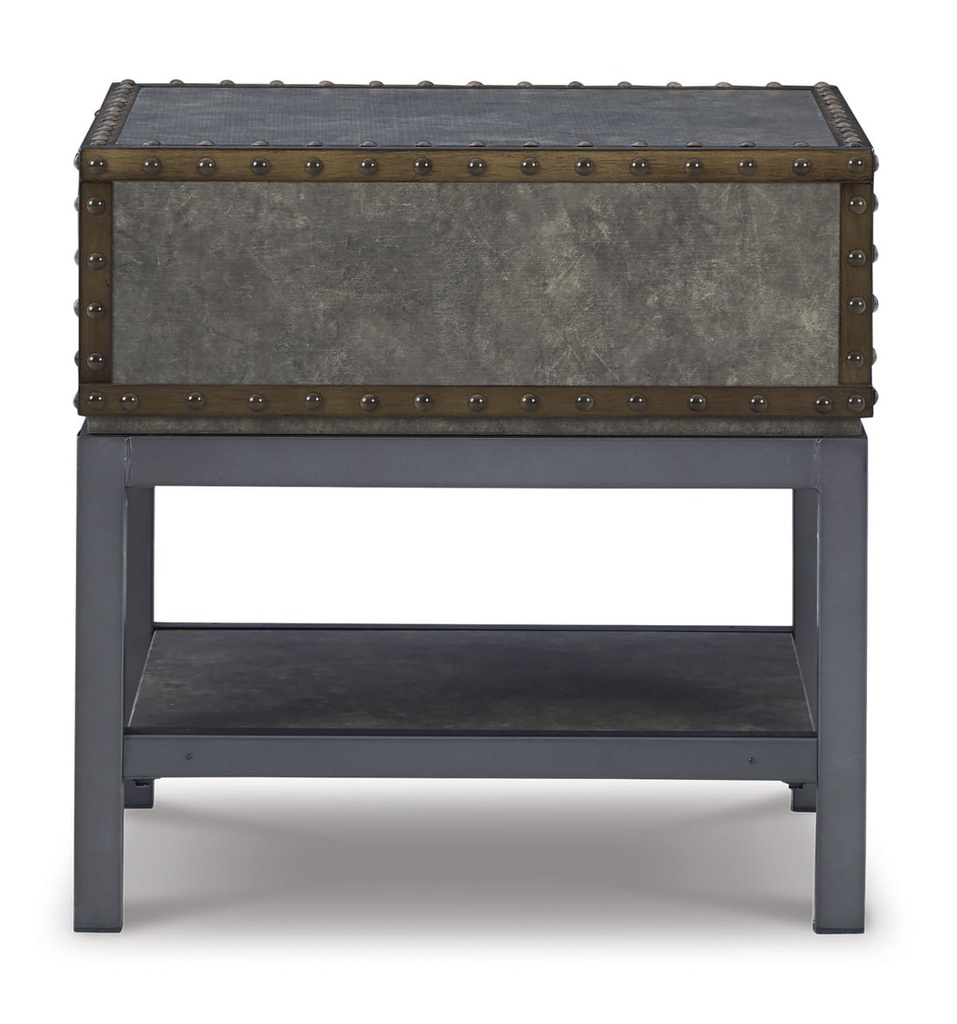 Ashley Derrylin Rectangular End Table - Brown