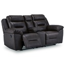 Ashley Beaman Peak DBL Rec Loveseat w/Console - Storm