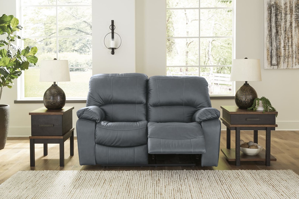 Ashley Leesworth Reclining Loveseat - Steel