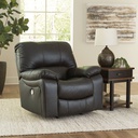 Ashley Leesworth Leather Power Recliner - Storm