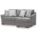 Ashley Lealand Heights Sofa Chaise Queen Sleeper - Steel