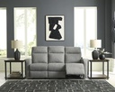 Ashley Moreau Place Reclining Sofa - Sterling