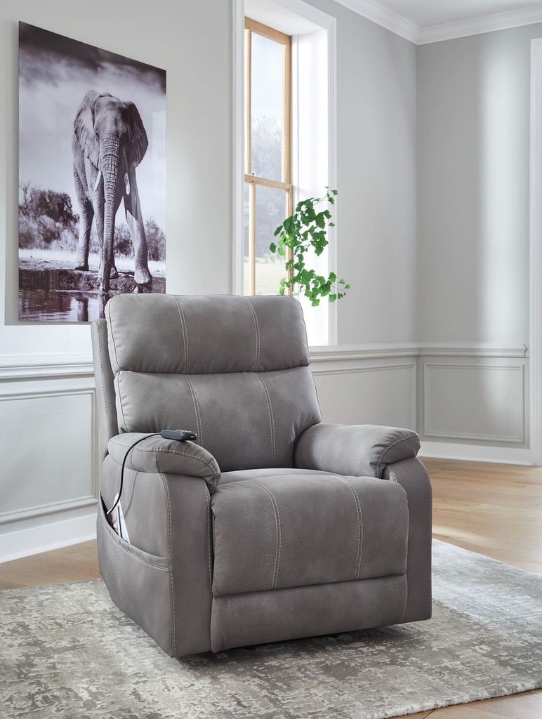Ashley Next-Gen Durapella Power Lift Recliner - Slate