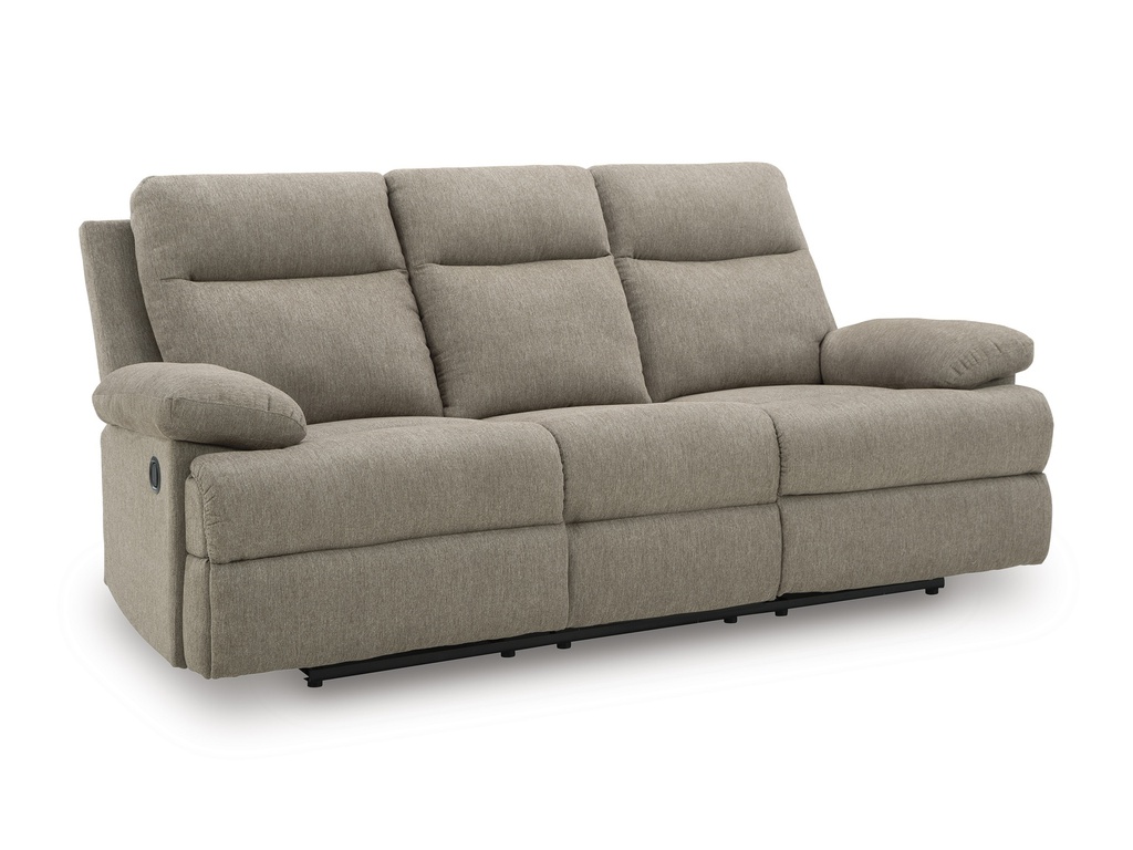 Ashley Tarrant Manual Reclining Sofa with Drop Down Table - Mocha