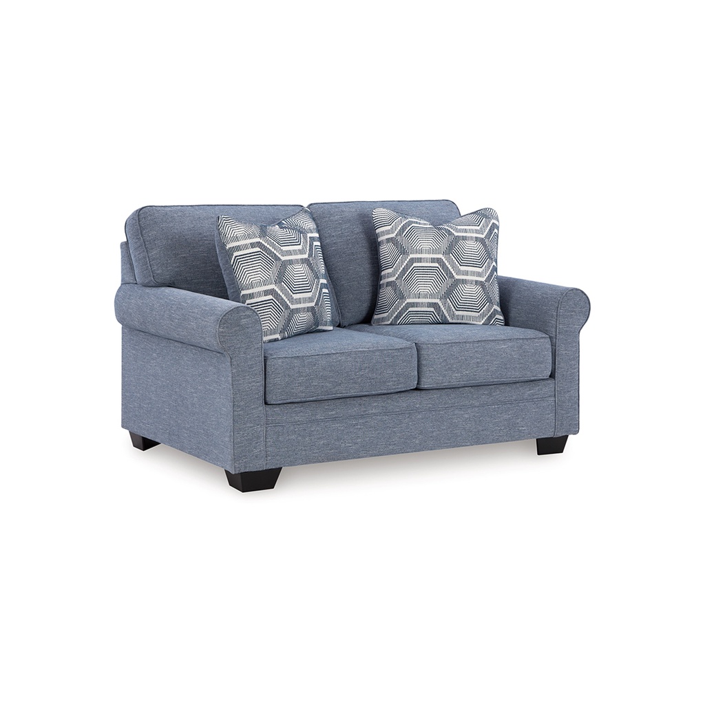 Ashley Carissa Manor Loveseat - Denim