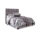 Ashley Dolante US King Upholstered Bed with Roll Slats - Gray