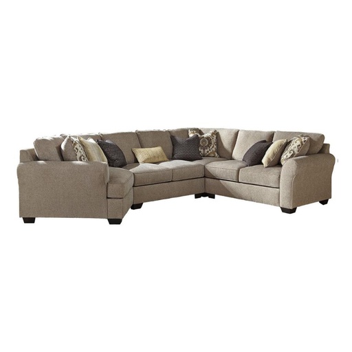 [39122_76_34_77_56] Ashley Pantomine 4-Piece Sectional with Cuddler