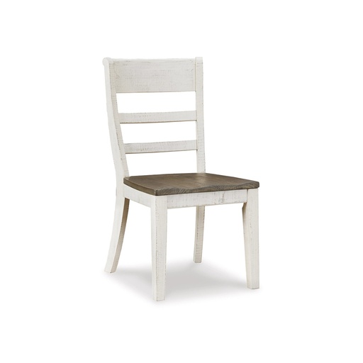 [D814-02] Ashley Havalance Dining Room Side Chair (2/Cn) - Gray/White