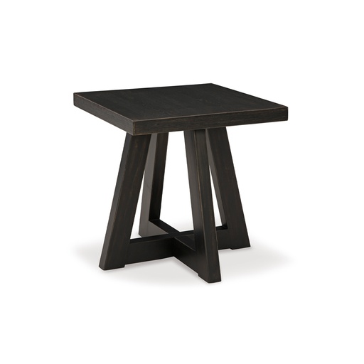 [T841-2] Ashley Galliden Square End Table - Black